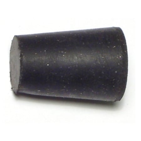Midwest Fastener 3/8" x 9/16" x 1" #00 Black Rubber Stoppers 1 12PK 65862